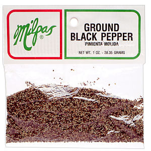 MILPAS BLACK PEPPER GRND  12/1  OZ