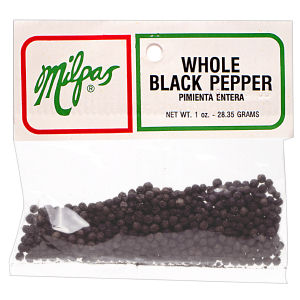 MILPAS BLACK PEPPER WHOLE 12/1  OZ