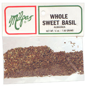 MILPAS BASIL SWEET WHL  * 12/1/4 Z