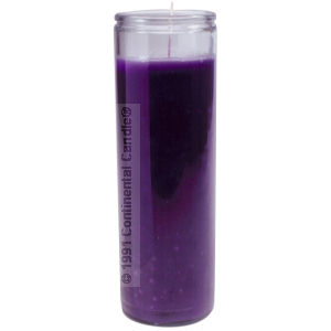 SOLID PURPLE WAX CNDL   P 12 TALL 