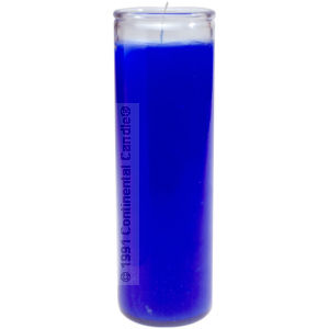 SOLID BLUE CANDLE       B 12 TALL 