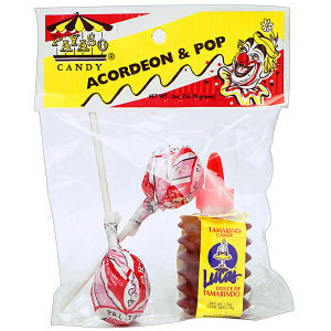 CANDY PAYASO ACORDEON+POP 12/2  OZ