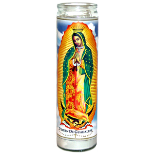 ROSARY GUADALUPE VIRGEN W 12  TALL