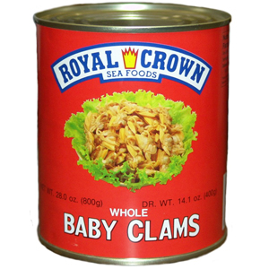 ROYAL CROWN BABY CLAMS    12/28 OZ